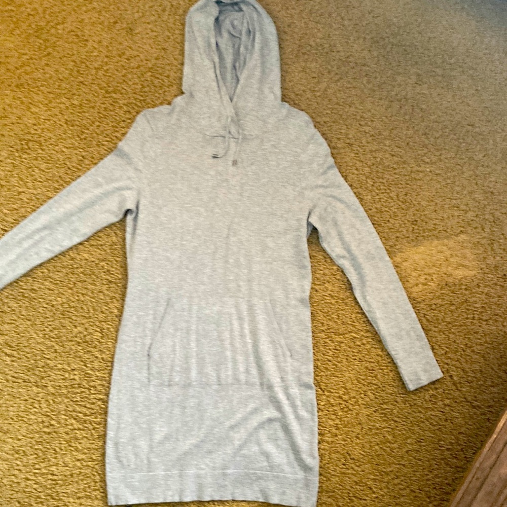 Fabletics size medium hooded gray sporty dress